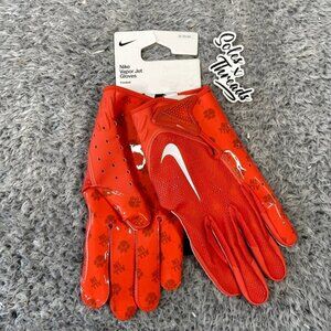 Nike Vapor Jet Clemson Tigers PE Football Gloves Size XL Men Orange FN5255-811